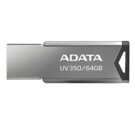 Флаш памет Adata 64GB UV350 USB 3.2 Gen1-Flash Drive Silver - AUV350-64G-RBK
