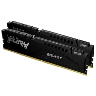 RAM памет Kingston 32GB(2x16GB) DDR5 PC5-41600 5200MHz FURY Beast Black CL40 - KF552C40BBK2-32