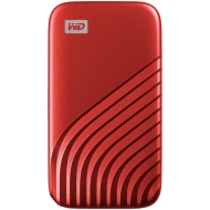 Външен SSD диск WD My Passport 1TB USB 3.2, Red, 1050MB/s Read, 1000MB/s Write, PC & Mac Compatiable - WDBAGF0010BRD-WESN