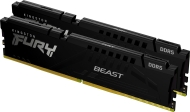 RAM памет Kingston 64GB(2x32GB) 5200MHz DDR5 CL40 FURY Beast Black - KF552C40BBK2-64