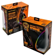 Безжични геймърски слушалки RoxPower T-ROX ST-GH709W RGB, PC, PS5, XBOX