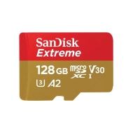 SD карта SanDisk 128GB Extreme microSDXC, Class 10 U3, V30 90 MB/s - SDSQXAA-128G-GN6MA