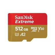 SD карта SanDisk 512GB Extreme microSDXC, Class 10 U3, V30 130 MB/s - SDSQXAV-512G-GN6MA