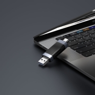 Четец за карти Orico CD2D-AC2-BK USB Type C/A Black - CD2D-AC2-BK-EP