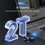 Четец за карти Orico CD2D-AC2-BK USB Type C/A Black - CD2D-AC2-BK-EP