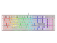 Механична геймърска клавиатура Genesis Thor 303 White RGB Backlight US Layout Brown Switch - NKG-1861