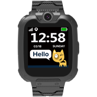 Смарт часовник за деца Canyon Tony 1.54" , камера 0.3MP, Mirco SIM card, 32+32MB, iOS and android, Black - CNE-KW31BB