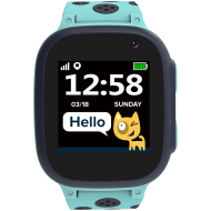 Смарт часовник за деца Canyon Sandy Kids smartwatch, 1.44", GPS, Nano SIM card, 32+32MB, iOS and android, Blue - CNE-KW34BL