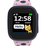 Смарт часовник за деца Canyon Sandy, 1.44", Nano SIM card, 32+32MB, iOS и android, Pink / розов - CNE-KW34PP