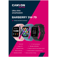 Смарт часовник Canyon Barberry SW-79 1.69" TFT full touch screen, розов - CNS-SW79PP
