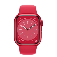 Смарт часовник Apple Watch Series 8 GPS 41mm (PRODUCT)RED Aluminium Case with (PRODUCT)RED Sport Band - Regular - MNP73BS/A