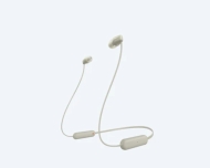 Безжични слушалки Sony Headset WI-C100, taupe - WIC100C.CE7