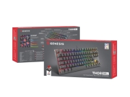 Геймърска клавиатура Genesis Thor 303 TKL RGB Backlight Red Switch US Layout Black - NKG-1882