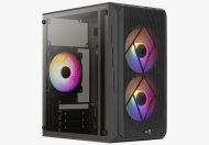 Кутия за компютър AeroCool CS-107-A-BK-v2 mATX, с 3 вентилатора - ACCS-PC14032.11