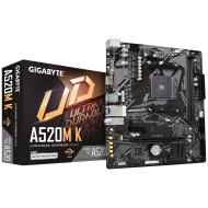 Дънна платка Gigabyte A520M K, AM4, mATX, 2xDDR4, M.2 NVMe