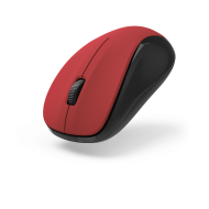 Безжична мишка Hama MW-300 V2 3-бутонна, тиха, USB приемник, червена - HAMA-173022