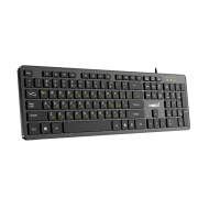 Нископрофилна клавиатура Makki USB BG, Low profile Chocolate, кирилизирана, KB-C14 Black