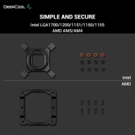 Охладител за процесор DeepCool AK400 Zero Dark Plus, Dual-Fan, LGA1700/AM5 - R-AK400-BKNNMD-G-1