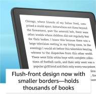 eBook четец Kindle Paperwhite 2022, 6.8", 16GB, WiFi, Регулируема светлина, Bluetooth, IPX8, Черен
