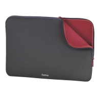 Калъф за лаптоп Hama Neoprene, 11.6"(30cm), Сив/Червен - 216507