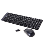 Безжичен комплект клавиатура и мишка Logitech MK220 Combo, черен - 920-003164