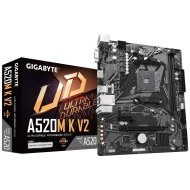 Дънна платка Gigabyte A520M K V2, Socket AM4, mATX, 2xDDR4, M.2 NVMe - A520M K V2