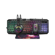 Геймърски комплект Xtrike ME Gaming COMBO CMX-410, клавиатура, мишка, слушалки и пад - XTRM-CMX-410