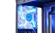 Кутия за компютър DeepCool Tesseract SW черна/синя