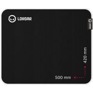 Геймърски пад Lorgar Legacer 755, Ultra-gliding surface, Purple anti-slip rubber base, size: 500mm x 420mm x 3mm - LRG-CMP755