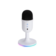 Геймърски микрофон Marvo MIC-06 White, USB, RGB - MARVO-MIC-06-WH