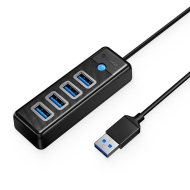 Хъб Orico HUB USB3.0 4 port Black - PW4U-U3-015-BK-EP