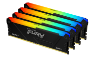 RAM памет Kingston 128GB(4x32GB) DDR4 3200MHz CL16 2Rx8 FURY Beast Black RGB - KF432C16BB2AK4/128