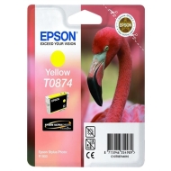  Консумативи за мастилоструен печат Epson T0874 Yellow Ink Cartridge - Retail Pack (untagged) for Stylus Photo R1900 - C13T08744010