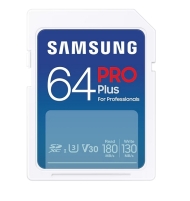 SD карта Samsung 64GB SD Card PRO Plus, UHS-I, Read 180MB/s - Write 130MB/s - MB-SD64S/EU