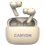 Bluetooth слушалки Canyon OnGo TWS-10 ANC+ENC, Beige - CNS-TWS10BG
