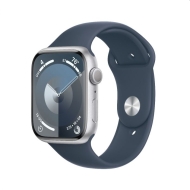 Смарт часовник Apple Watch Series 9 GPS 45mm Silver Aluminium Case with Storm Blue Sport Band - S/M - MR9D3QC/A