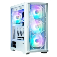 Кутия за компютър Zalman Z10 DUO White, EATX, Mesh, Tempered Glass - ZM-Z10-DUO-WHITE