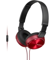 Слушалки Sony Headset MDR-ZX310AP red