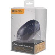 CANYON CNS-CMSW4 Mouse (Wireless, Optical 800/1280 dpi, 6 btn, USB, power saving technology), Blue
