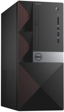 Dell Vostro 3668 MT, Intel Core i5-7400 Quad-Core (up to 3.00GHz, 6MB), 8GB 2400MHz DDR4, 256GB SSD, DVD+/-RW, Integrated HD Graphics, 802.11n, BT 4.0, Keyboard&Mouse, Linux, 3Y NBD