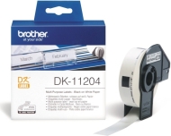 Brother DK-11204 Multi Purpose Labels, 17mmx54mm, 400 labels per roll, Black on White
