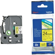 Brother TZe-651 Tape Black on Yellow, Laminated, 24mm - Eco