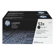 HP 53X Black Dual Pack LaserJet Toner Cartridges