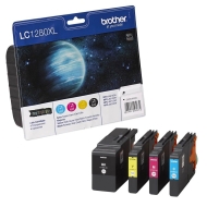 Brother LC-1280XL BK/C/M/Y Value Bonus Pack Ink Cartridge for MFC-J6510/J6910