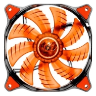 Cougar RED LED Fan CF-D12HB-R, 120x120x25mm,Speed 1200R.P.M,Air flow 64.37/109.42,Air pressure 1.74,16.6dB(A),3pin,Cable Length 450mm,Bearing Type HB (Hydraulic-Bearing)