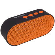Canyon Portable Bluetooth V4.2+EDR stereo speaker with 3.5mm Aux, microSD card slot, USB / micro-USB port, bulit in 300mA battery, Black and Orange