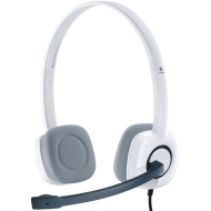Слушалки Logitech H150 бяли с микрофон