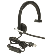 Слушалки Logitech H650e черни с микрофон
