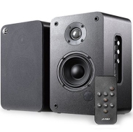 Multimedia - Speaker F&D R30BT 25Wx2 (RMS) 4" woofer driver and 1" tweeter, Bluetooth V4.0, NFC function, DSP processor, Volume, bass and treble controls, function remote control, black