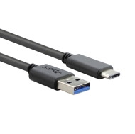 Кабел VCom USB 3.1 Micro type C / USB 3.1 AM Black - CU401-1m